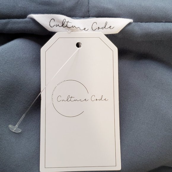 Culture Code Fiona Slate Blue Hoodie Hooded Sherpa Bomber Jacket NWT Size M - Picture 12 of 14